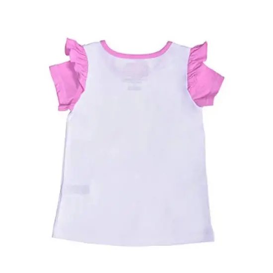 Girl's 2-Pack Daniel Tiger Friends Are Grr-ific! Matching Ruffle Sleeve Tee and Patterned Casual Pants for Toddler image {3}