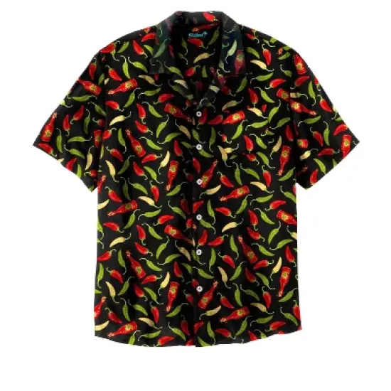 KS Island by KingSize Men's Big & Tall  Printed Rayon Short-Sleeve Shirt image {10}