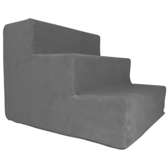 Precious Tails High Density Foam Steps Dog Stairs - Gray image {4}