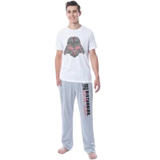 Star Wars Mens' Darth Vader Lack Of Faith Sleep Pajama Set Shirts Pants Multicolored image {3}