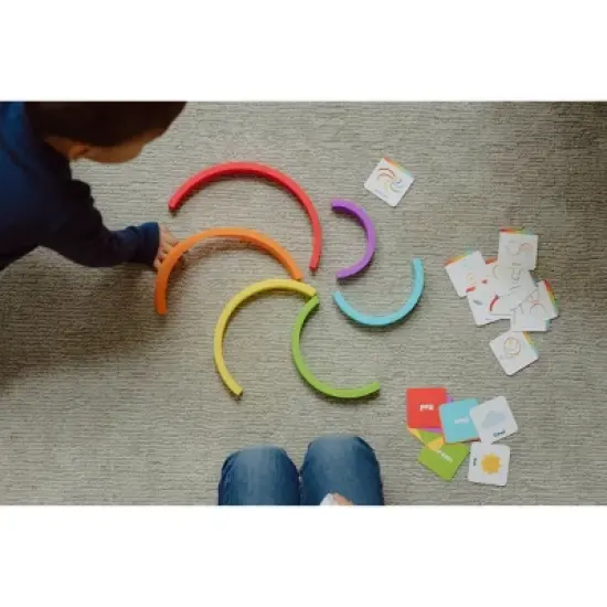 Chuckle & Roar Mini Rainbow Stacker Kids' Puzzle - 8pc image {3}