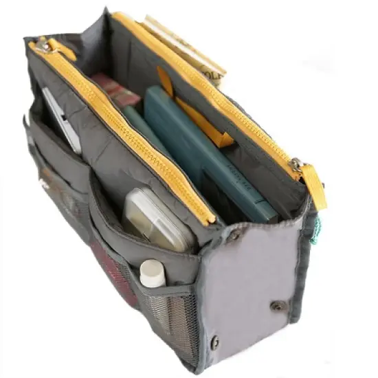 Unique Bargains Portable Cosmetic Makeup Storage Handbag image {3}