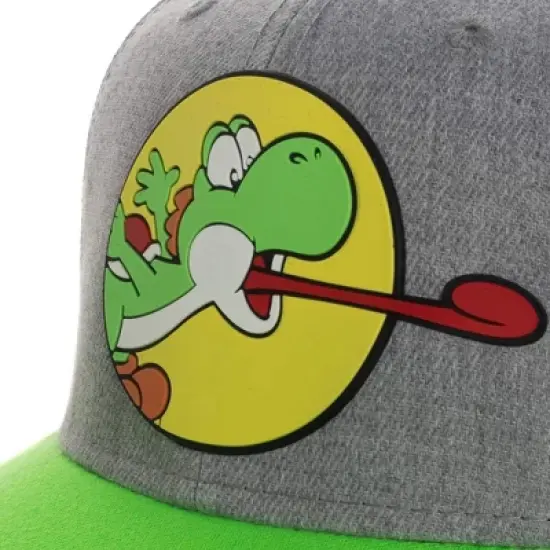 Super Mario Video Game Yoshi Snapback Mens Hat image {4}