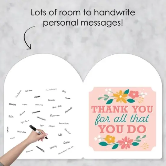 Big Dot of Happiness Female Best Boss Ever - Happy Women Boss's Day Giant Greeting Card - Big Shaped Jumborific Card - 16.5 x 22 inches image {2}