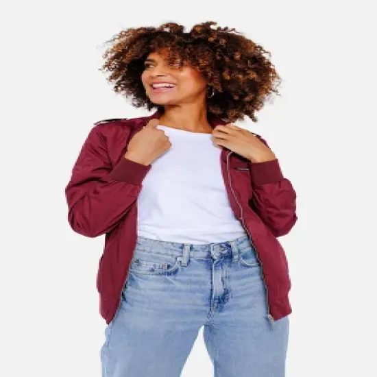 Members Only Women's Classic Iconic Racer Oversized Jacket image {16}