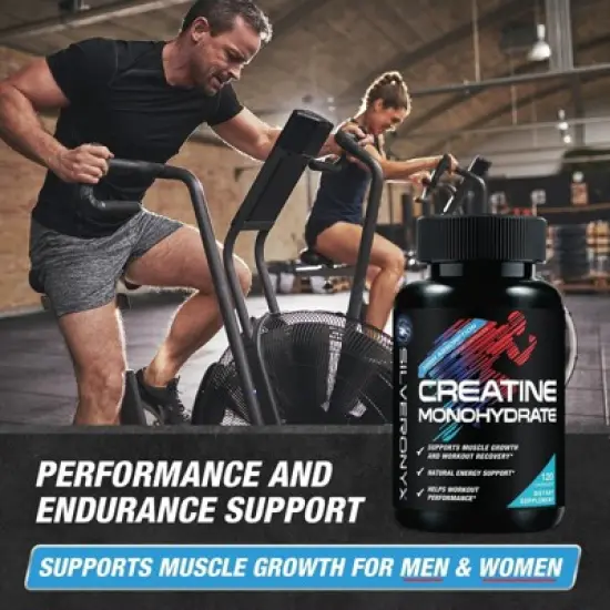 Creatine Monohydrate Capsules &ndash; Strength, Lean Muscle Growth & Workout Support - 60 Capsules;120 Capsules image {3}