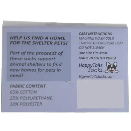 Novelty Socks 14.0" Pomeranian Happy Tails Socks Unisex  Premium Quality E & S Pet  -  Socks image {2}