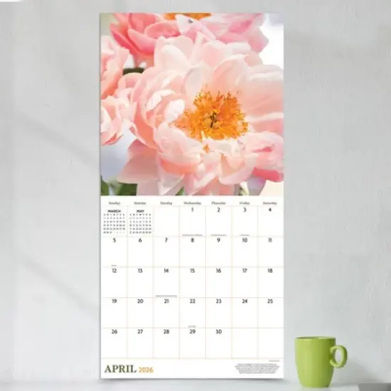 TF Publishing 13.5"x14.5" 2026 Flowers Wall Calendar image {2}