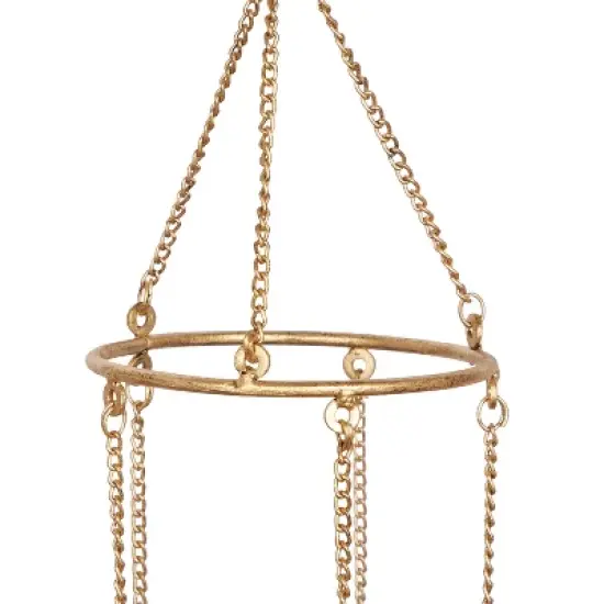 39" Iron Eclectic Butterfly Windchime - Olivia & May: Whimsical Home Decor, Easy Hang image {2}