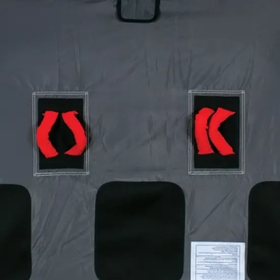 Connelly 67220010 Viper 3 Person Inflatable Ride On Water Inner Tube with 2-Way Towing Technology, Safety Straps, and Mesh Bottom, Red image {3}