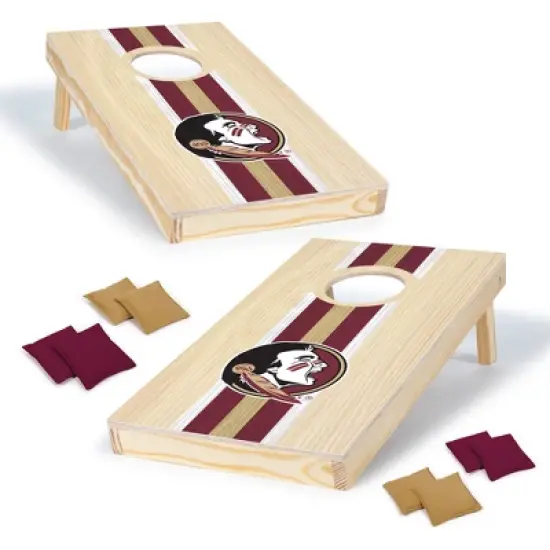 NCAA Florida State Seminoles 1'x2' Wood Cornhole Set image {7}