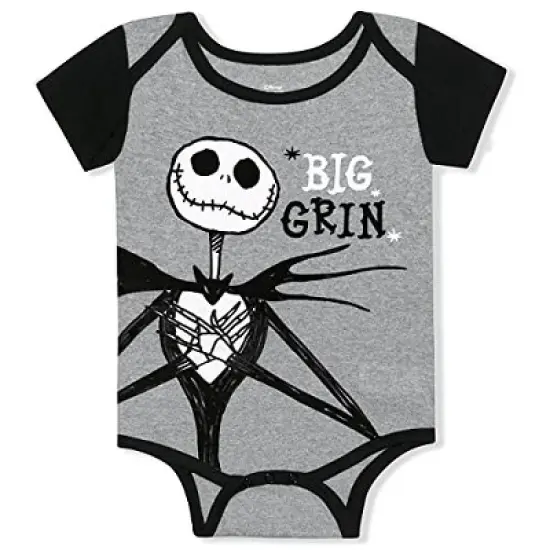 Disney Baby Boy's Nightmare Before Christmas Jack Skellington Bodysuit Creeper for infant image {3}