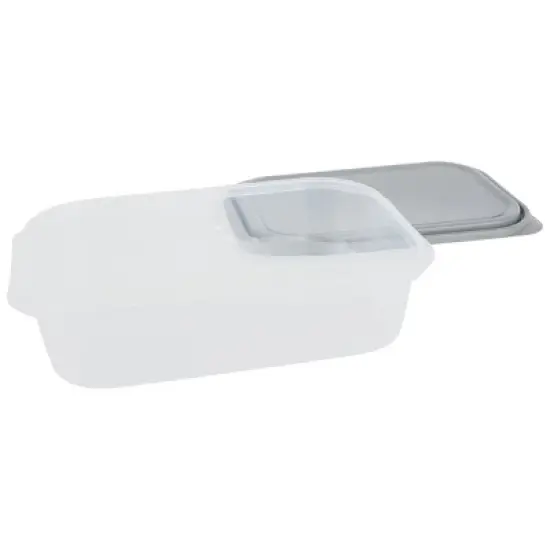 GoodCook EveryWare Rectangle Food Storage Containers - 1 Gallon - 4pcs/2ct - Gray image {3}