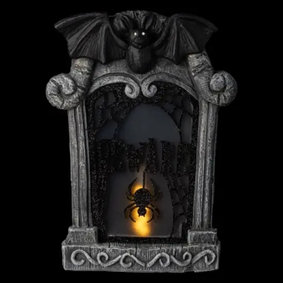 Northlight Lighted Flickering Beware Gravestone Halloween Decoration - 13.5" - LED Orange Light image {2}