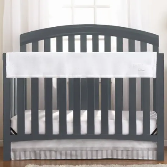 BreathableBaby Classic Breathable Mesh RailGuard Crib Rail Cover - Long Side image {3}
