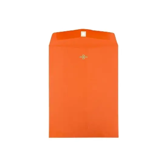 JAM Paper Open End Clasp #13 Catalog Envelope 10" x 13" Orange 100/Box (913745) image {4}