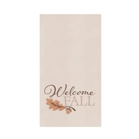 C&F Home Acorn Leaf "Welcome Fall" 100% Cotton Flour Sack Kitchen Dishtowel image {3}