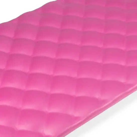 Kelsyus 72 Inch Laguna Lounger Portable Roll Up Foam Floating Mat with Built In Oversized Pillow for Swimming Pool, Lake, Beach, Pink (2 Pack) image {3}