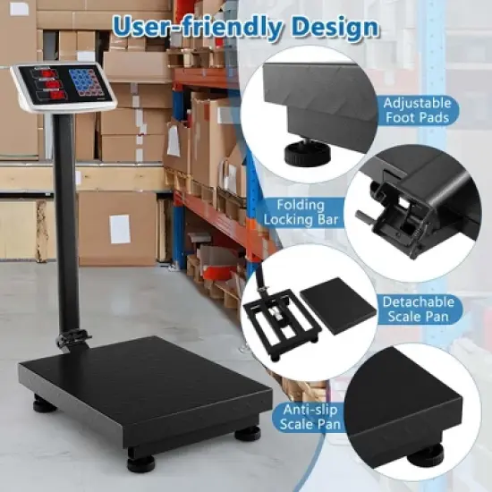 Computing Digital Platform Scale with Price Calculator LB/KG Unit Conversion image {8}