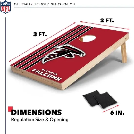 NFL Atlanta Falcons 2'x3' Wood Cornhole Set image {5}