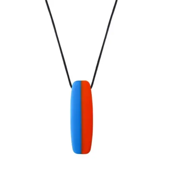 Chewigem Chewable Toggle Board, Blue Orange Polished image {1}