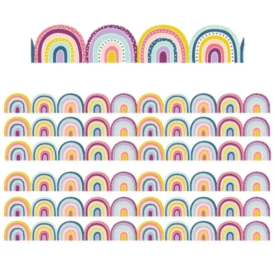 Teacher Created Resources&reg; Oh Happy Day Rainbows Die-Cut Border Trim, 35 Feet, 6 Packs image {2}