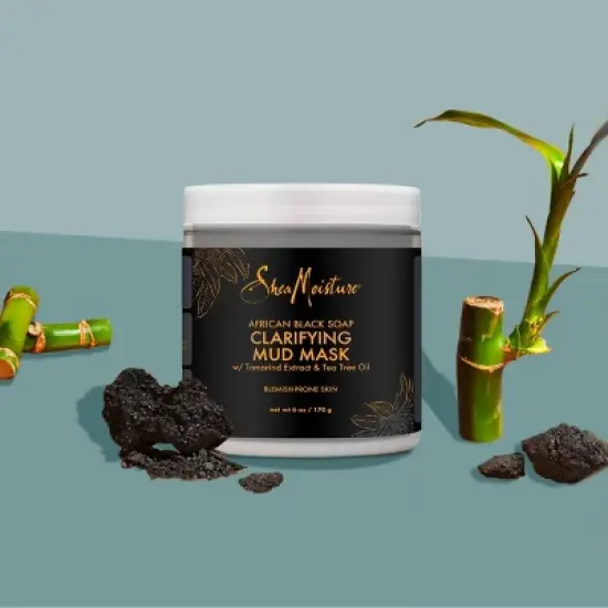 SheaMoisture African Black Soap Tamarind Extract & Tea Tree Oil Clarifying Mud Mask - 6oz image {5}