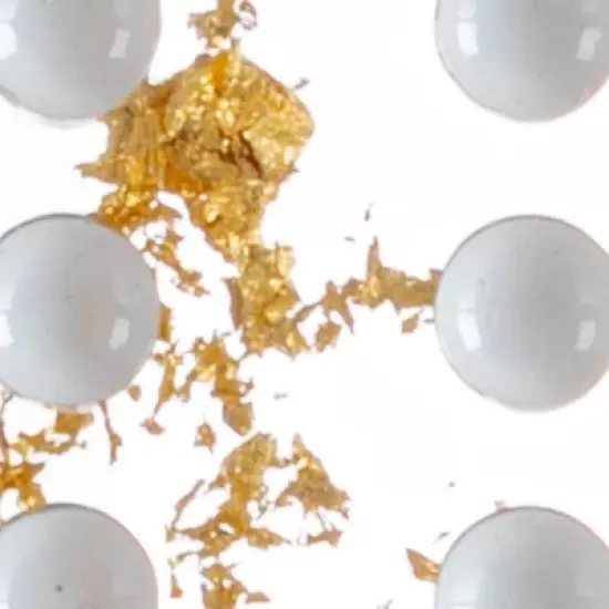 Acrylic Dominos Set - 28-Piece Domino Game with Display Box - Strategy Game, Tabletop Decoration and Modern Home Decor - Gold Foil image {5}