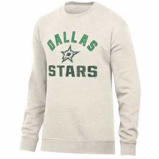 NHL Dallas Stars Men's Long Sleeve Oat Crew Neck Fleece image {3}