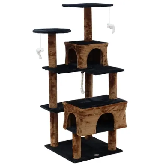 Go Pet Club 61" Kitten Cat Tree House F715 image {3}