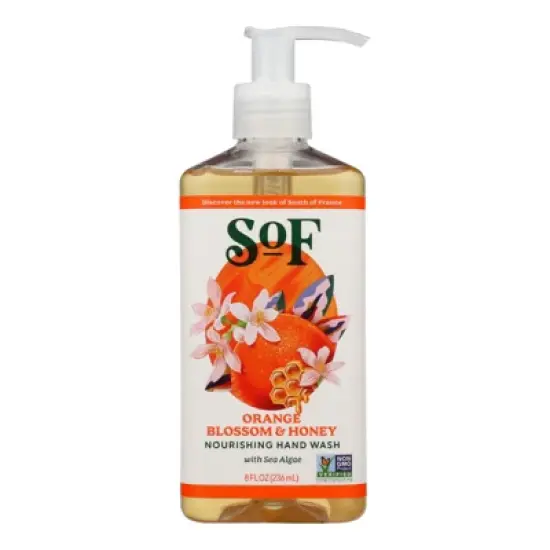 South of France Orange Blossom and Honey Nourishing Hand Wash - 8 fz image {5}