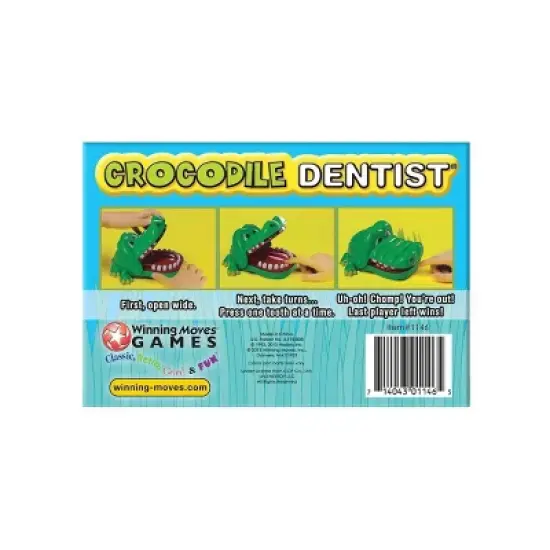 Crocodile Dentist Game: Winning Moves Classic for Creative Thinking, 1-4 Players, 15-20 Minutes Play image {2}