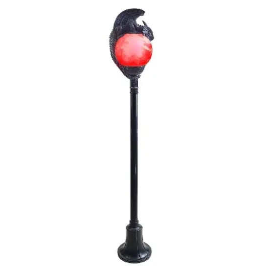 Tekky Toys 6 Ft. Light-Up Flaming Dragon Lamp Post&trade; with Sound Halloween Decoration image {3}