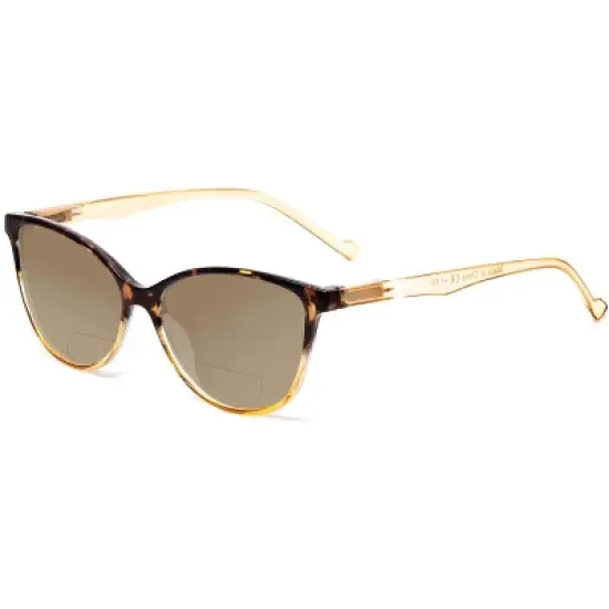 Calabria MDR8004 Designer Blue Light Eyeglasses Ladies Cateye Tortoise Fade 49mm image {2}