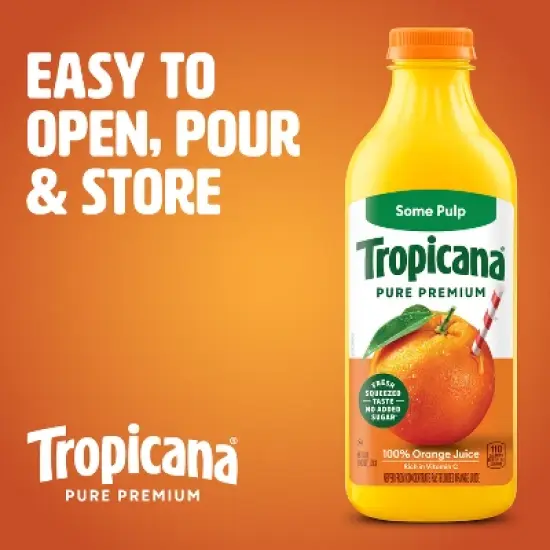 Tropicana Pure Premium Some Pulp Orange Juice - 46 fl oz image {1}