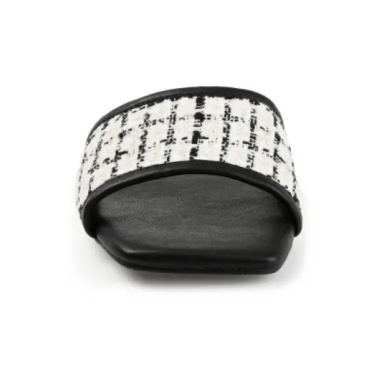 Journee Collection Womens Mikala Slide Low Block Heel Sandals image {5}