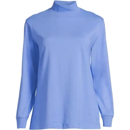Lands' End Women's Plus Size Long Sleeve Super T Mock image {17}