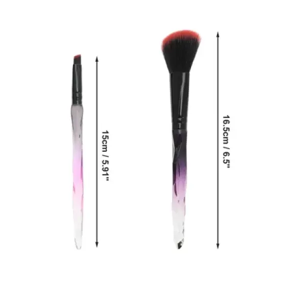 Unique Bargains Crystal Makeup Brush Set 5 Pcs image {1}
