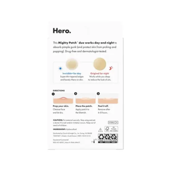 Hero Cosmetics Mighty Patch Day & Night - 36ct image {1}