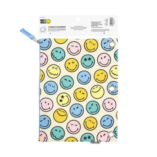 Yoobi SmileyWorld Single Zip Binder Case Multicolor Smiley, School Supplies image {5}