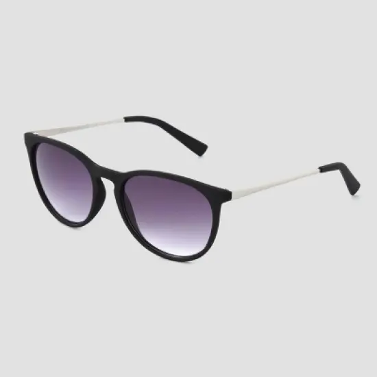 Women's Plastic Round Sunglasses - Universal Thread&trade; Black image {1}