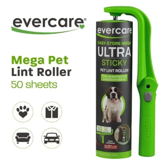 Evercare Easy Store Handheld Mega Lint Roller - 50ct image {1}