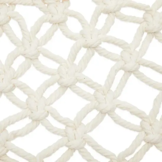 Okuna Outpost Macrame Hanging Fruit Hammock with 2 Hooks, Under Cabinet Storage, 6x25x15 in image {3}