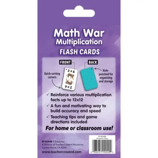 Edupress Math War Multiplication Flash Cards image {2}