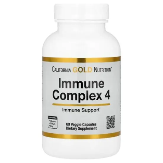 California Gold Nutrition Immune Complex 4, 60 Veggie Capsules image {5}
