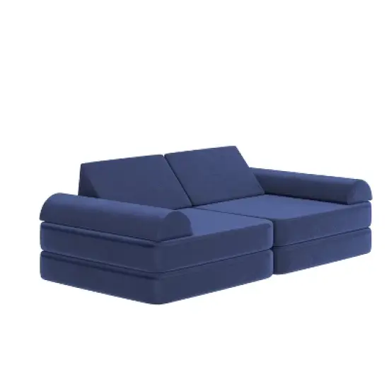 Flash Furniture Marlowe Modular Kids Play Couch with 6 Soft Foam Sectional Sofa Pieces image {10}
