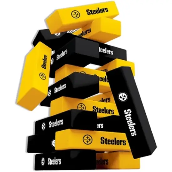 MasterPieces Real Wood Block Tumble Towers - NFL Pittsburgh Steelers image {2}