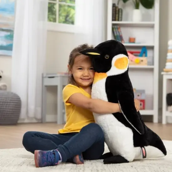 Melissa & Doug Giant Penguin - Lifelike Stuffed Animal (nearly 2 feet tall) image {1}