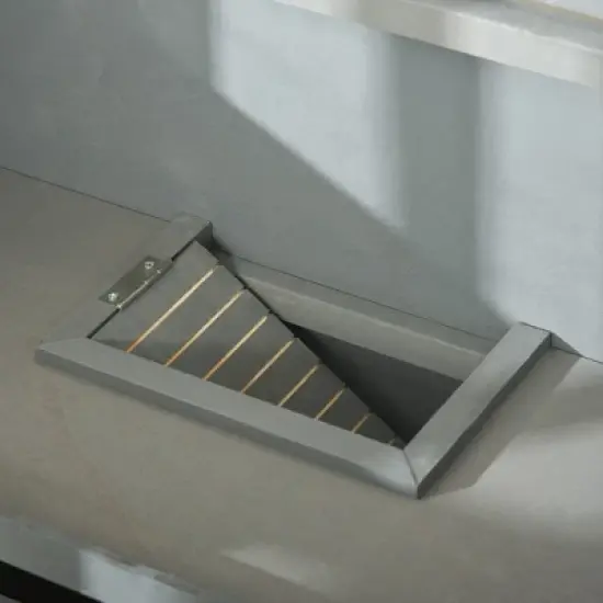 PawHut Wooden Large Hamster Cage with Seesaw and Wheels, Small Animal Cage and Habitat, 3-Tier Hamster Habitat with Ladder, Dark Grey image {5}