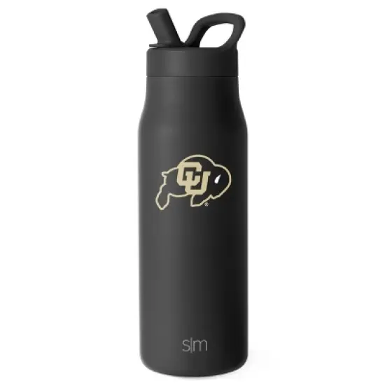 NCAA Colorado Buffaloes Simple Modern Mesa Stainless Water Bottle - 34oz image {3}